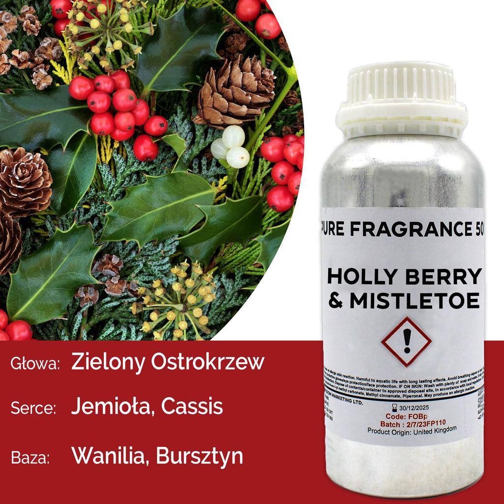 Czysty olejek zapachowy Holly Berry & Mistletoe - 500ml
