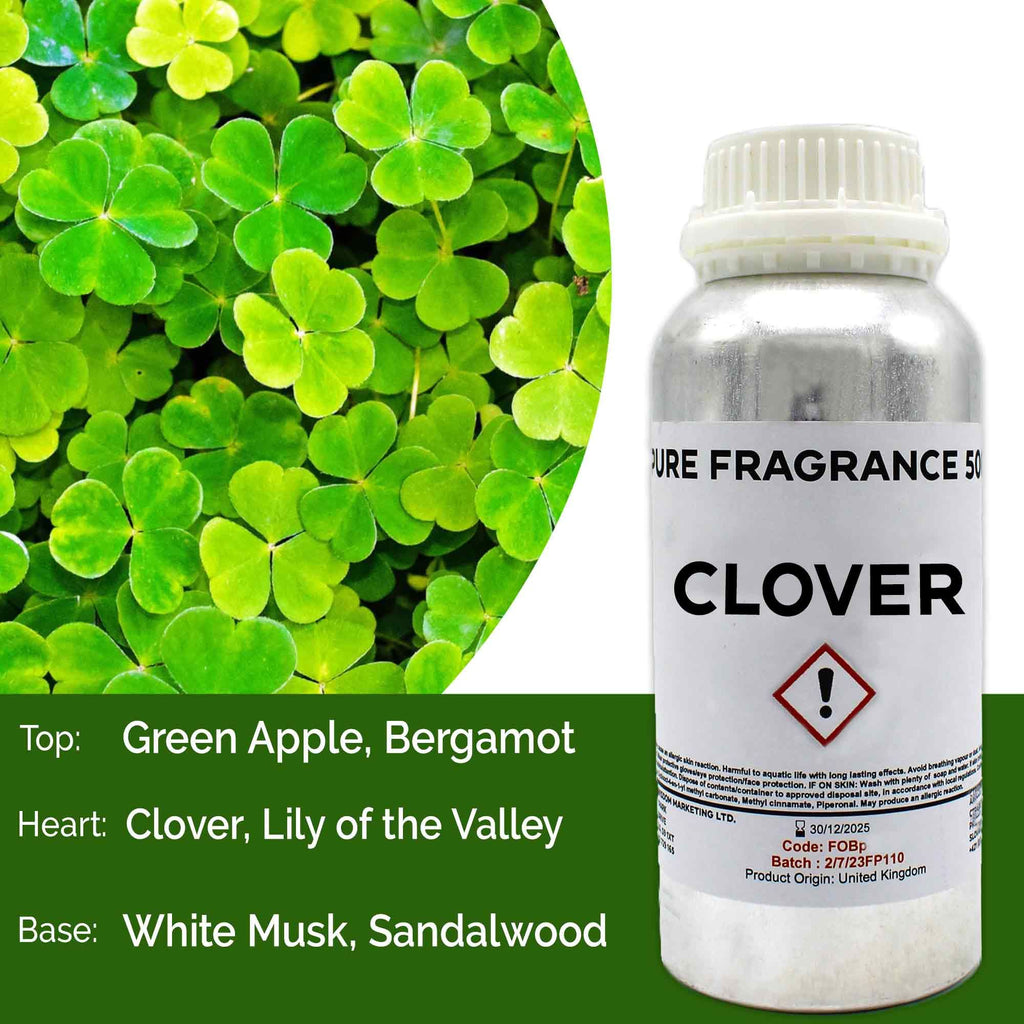 Clover Pure Fragrance Oil - 500ml - BLAKK Home Fragrance