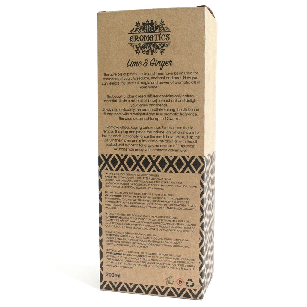200 ml Limetten-Ingwer-Diffuser mit ätherischem Öl