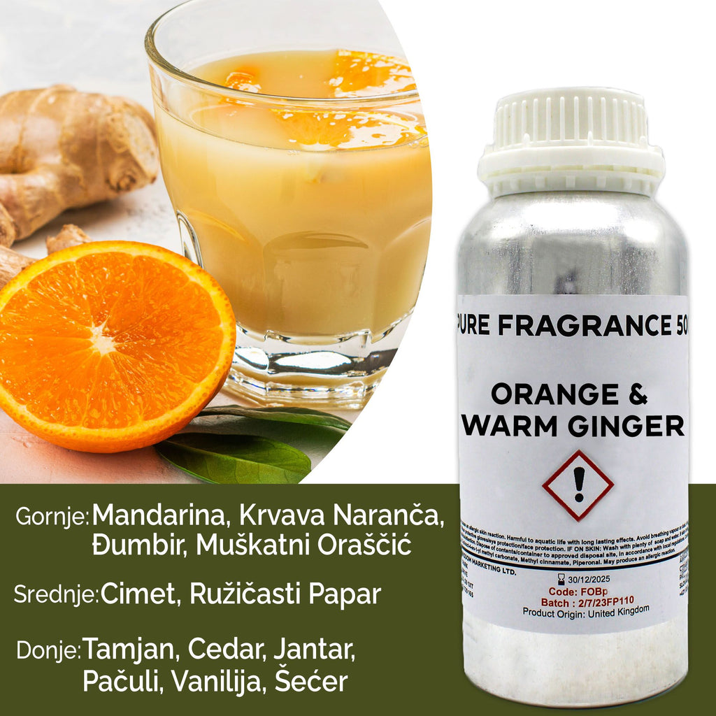 Reines Duftöl Orange & Warmer Ingwer – 500 ml
