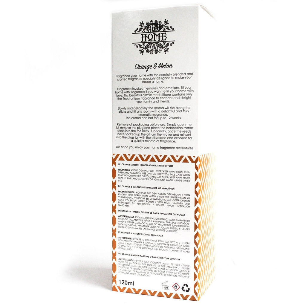 120ml Reed Diffuser – Orange & Melone