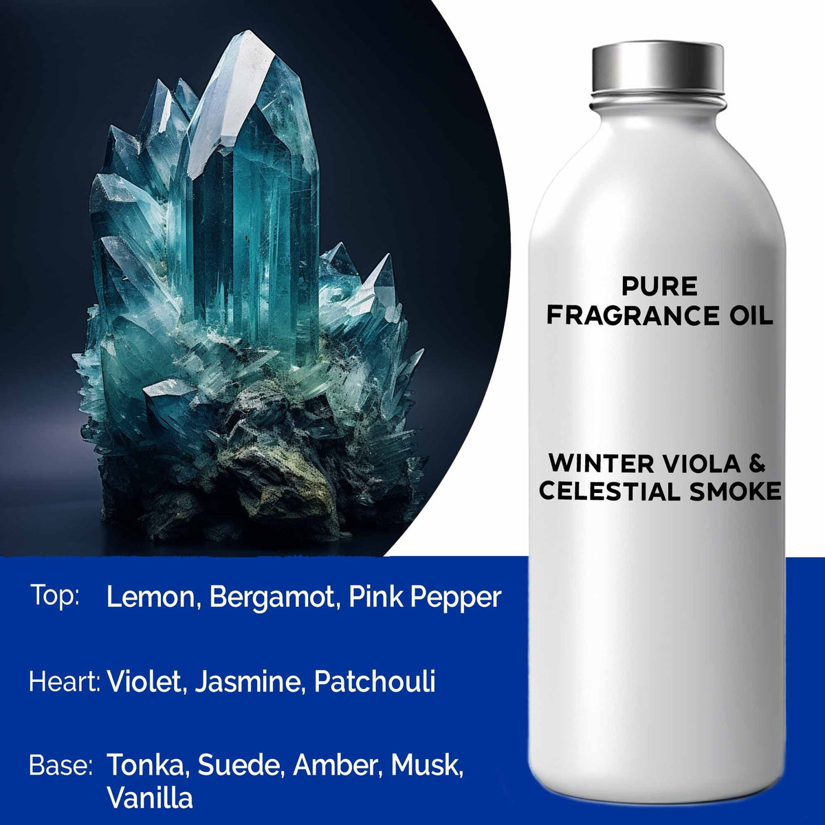 500ml (Pure) FO - Winter Viola & Celestial Smoke - BLAKK Home Fragrance