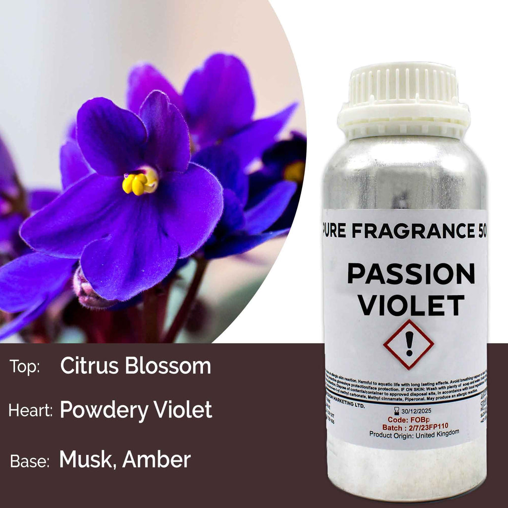Passion Violet Pure Fragrance Oil - 500ml - BLAKK Home Fragrance
