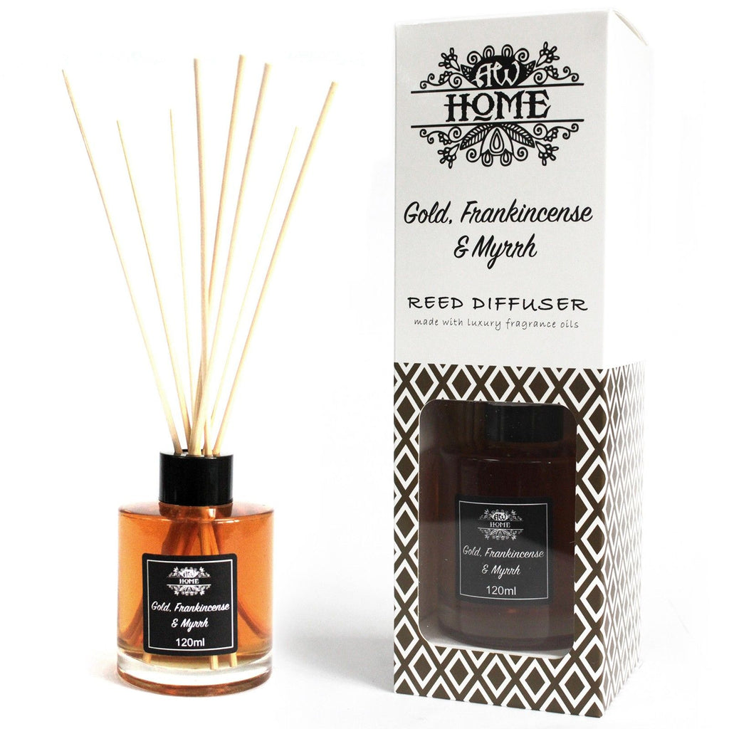 120ml Reed Diffuser - Gold, Frankincense & Myrrh - BLAKK Home Fragrance