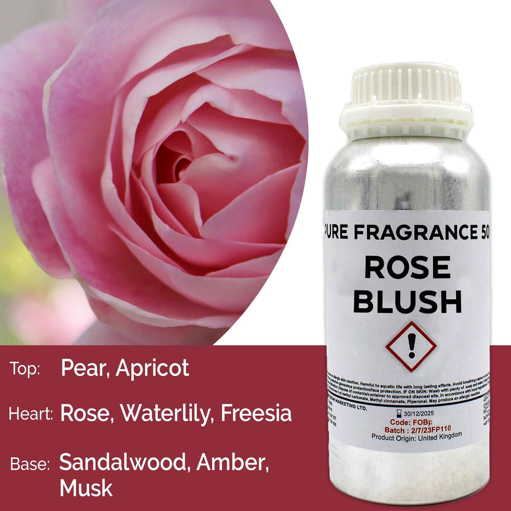Rose Blush Pure Fragrance Oil - 500ml - BLAKK Home Fragrance