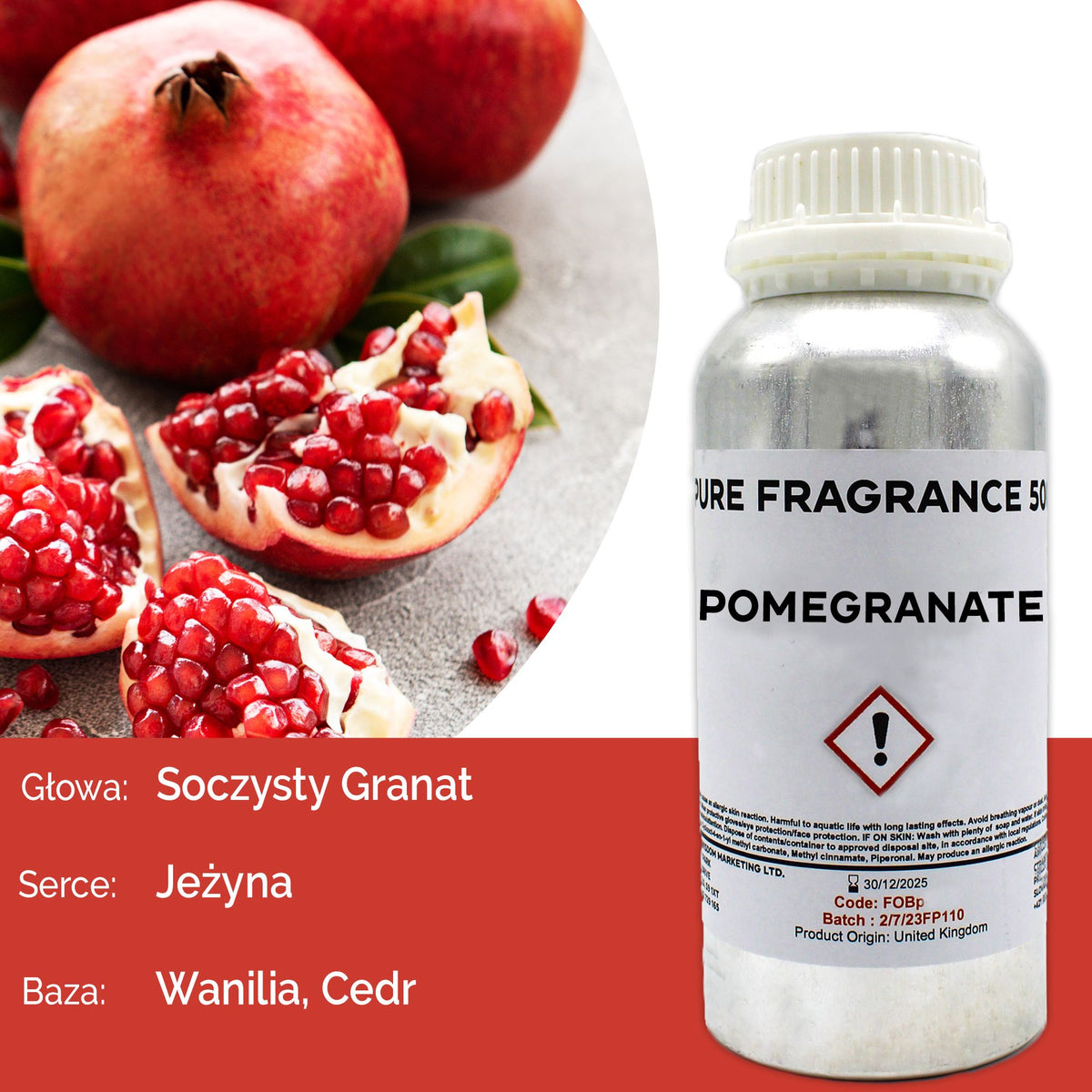 Granatapfel Reines Duftöl - 500ml