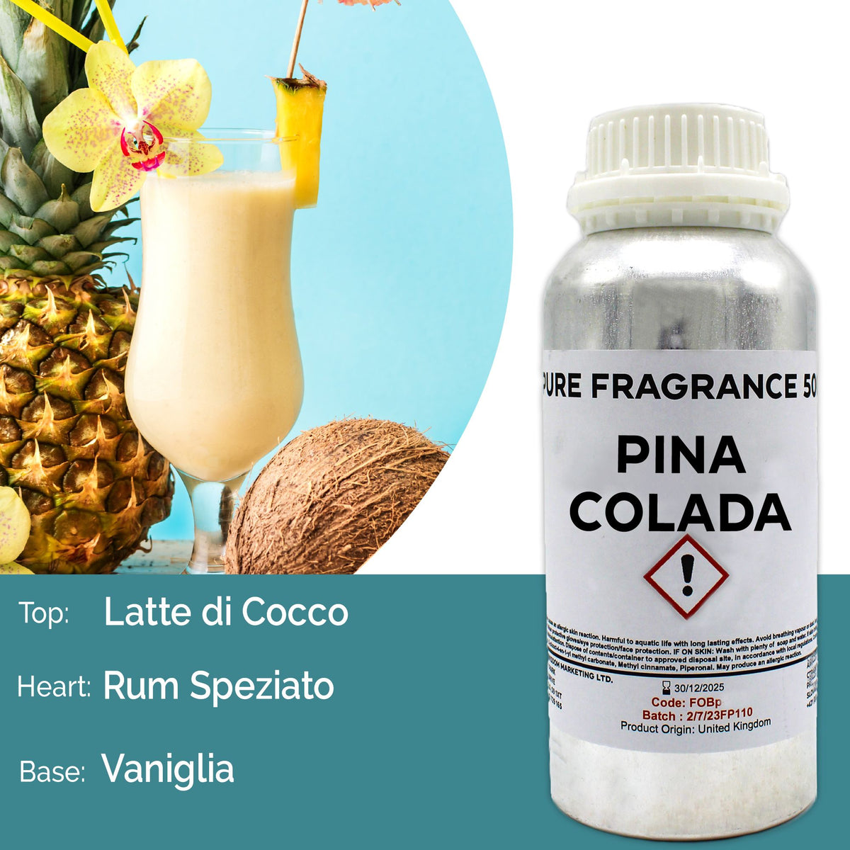 Czysty olejek zapachowy Pina Colada - 500ml