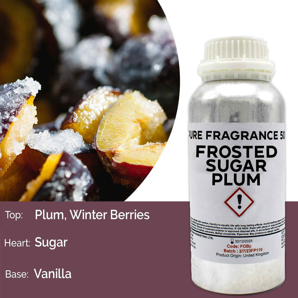 Frosted Sugar Plum Pure Fragrance Oil - 500ml - BLAKK Home Fragrance