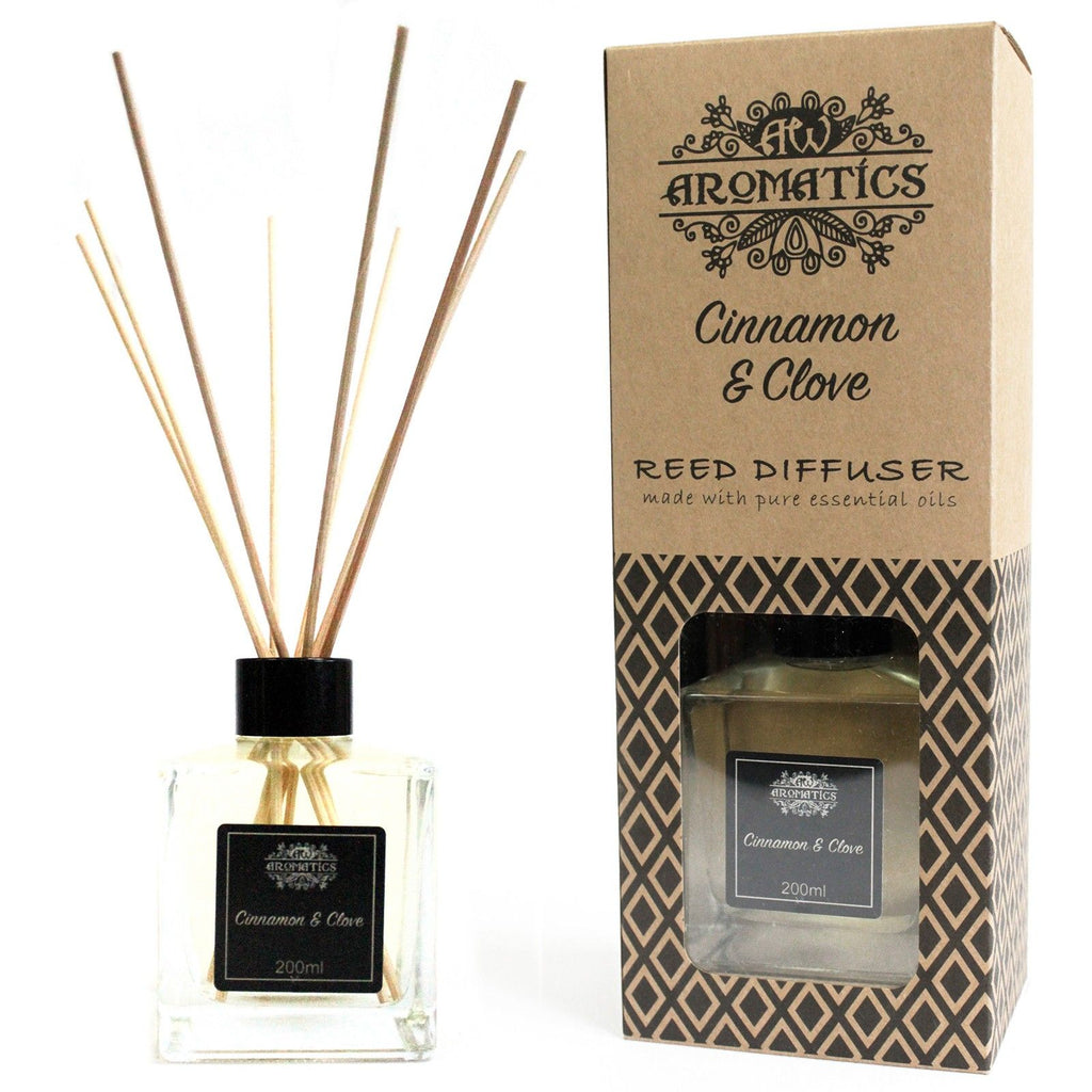 200ml Cinnamon & Clove Essential Oil Reed Diffuser - BLAKK Home Fragrance