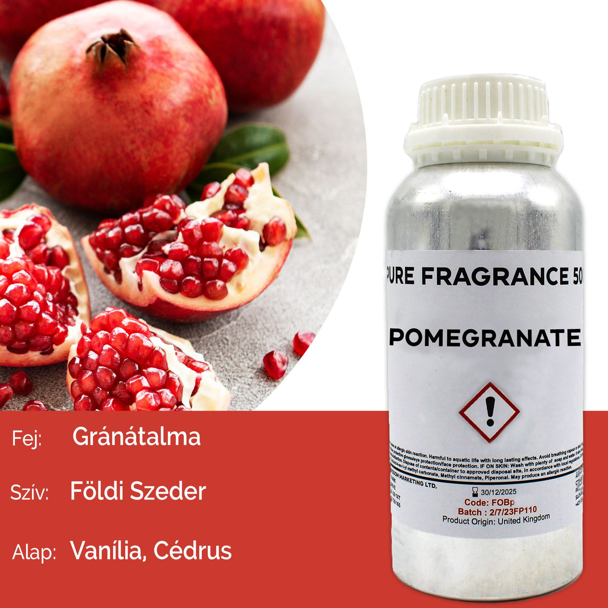 Granatapfel Reines Duftöl - 500ml