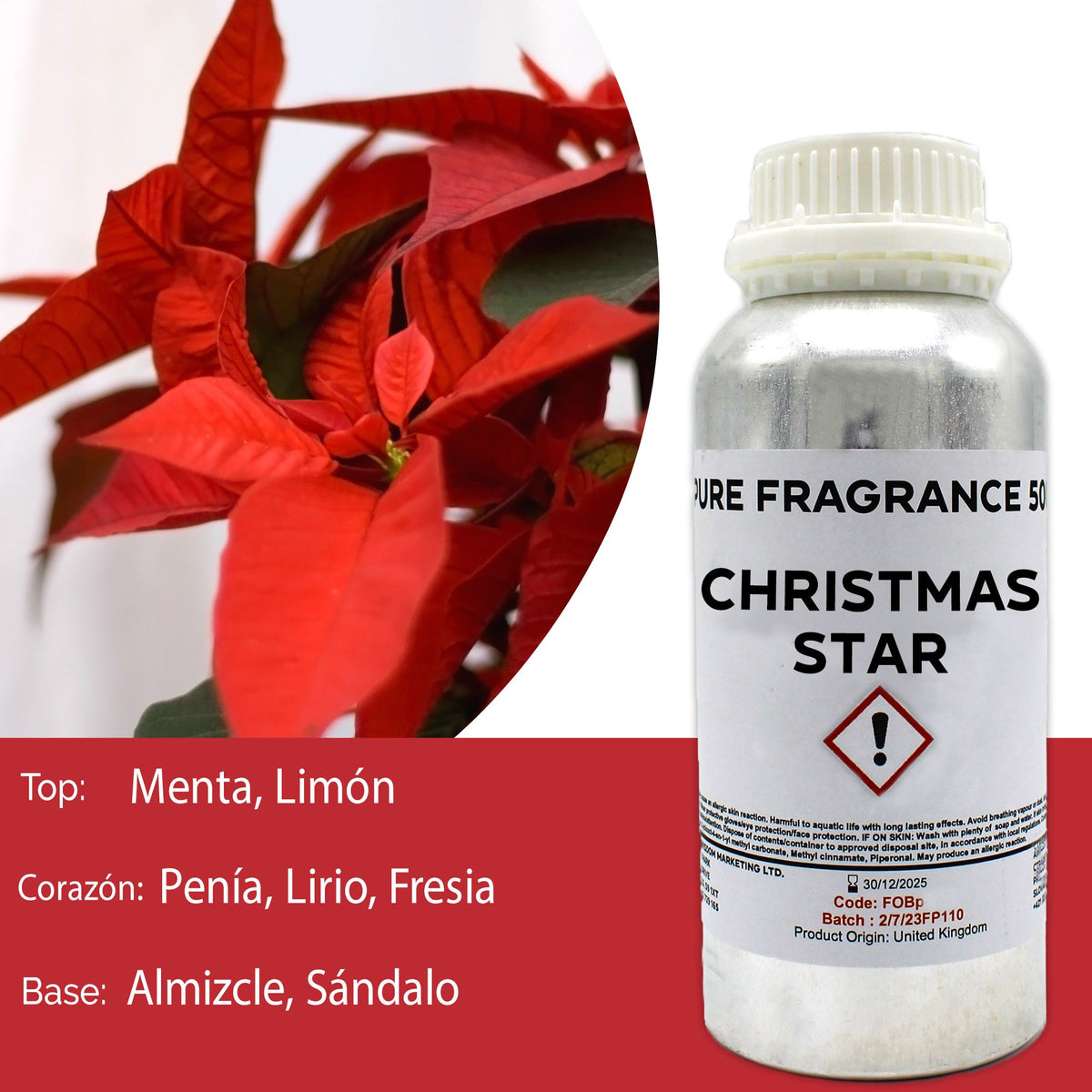 Weihnachtsstern Reines Duftöl – 500 ml
