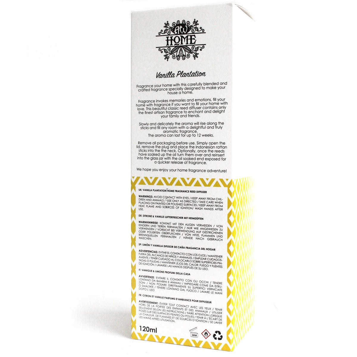 120ml Reed Diffuser – Vanilleplantage