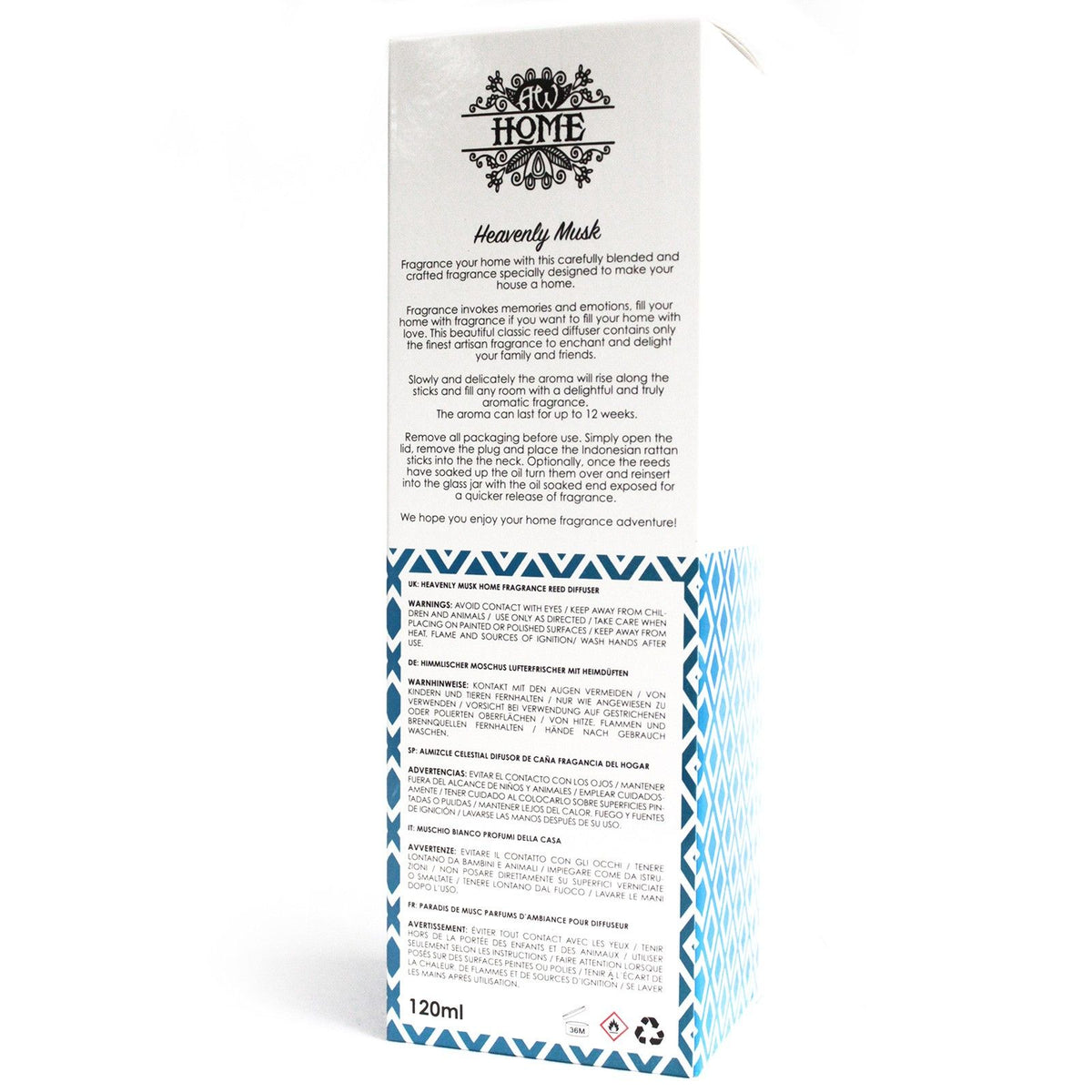 120ml Reed Diffuser – Himmlischer Moschus