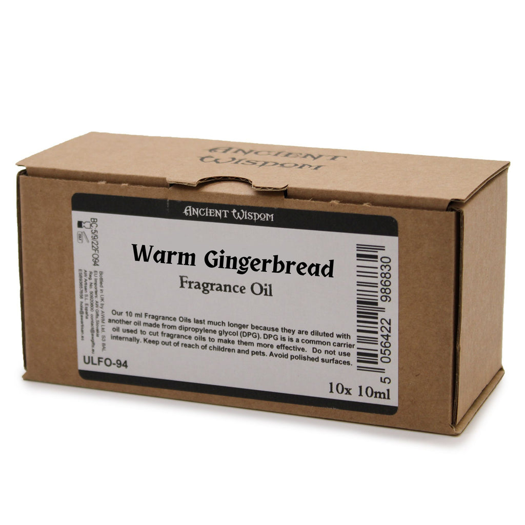 Warm Gingerbread Fragrance Oil 10ml - BLAKK Home Fragrance