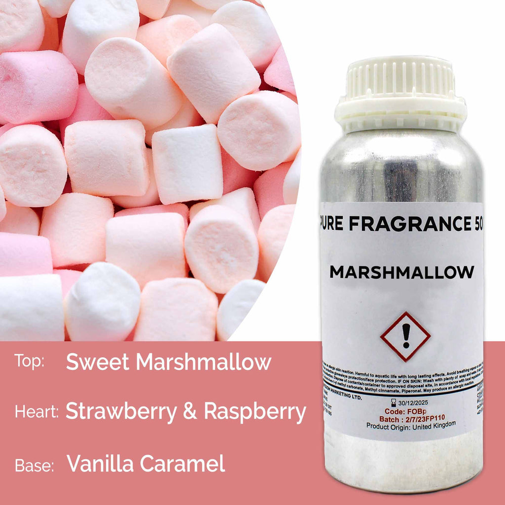 Marshmallow Pure Fragrance Oil - 500ml - BLAKK Home Fragrance