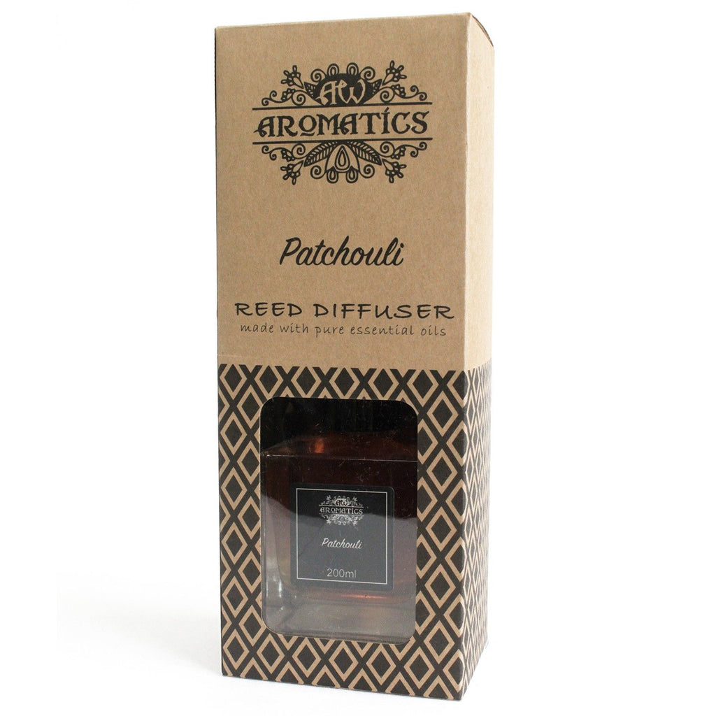 200ml Patchouli Raumduft Diffuser mit Holzstäbchen
