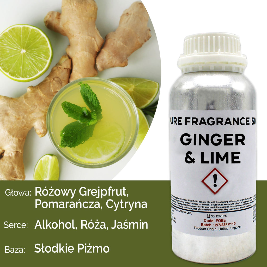 Ingwer & Limette Reines Duftöl - 500ml