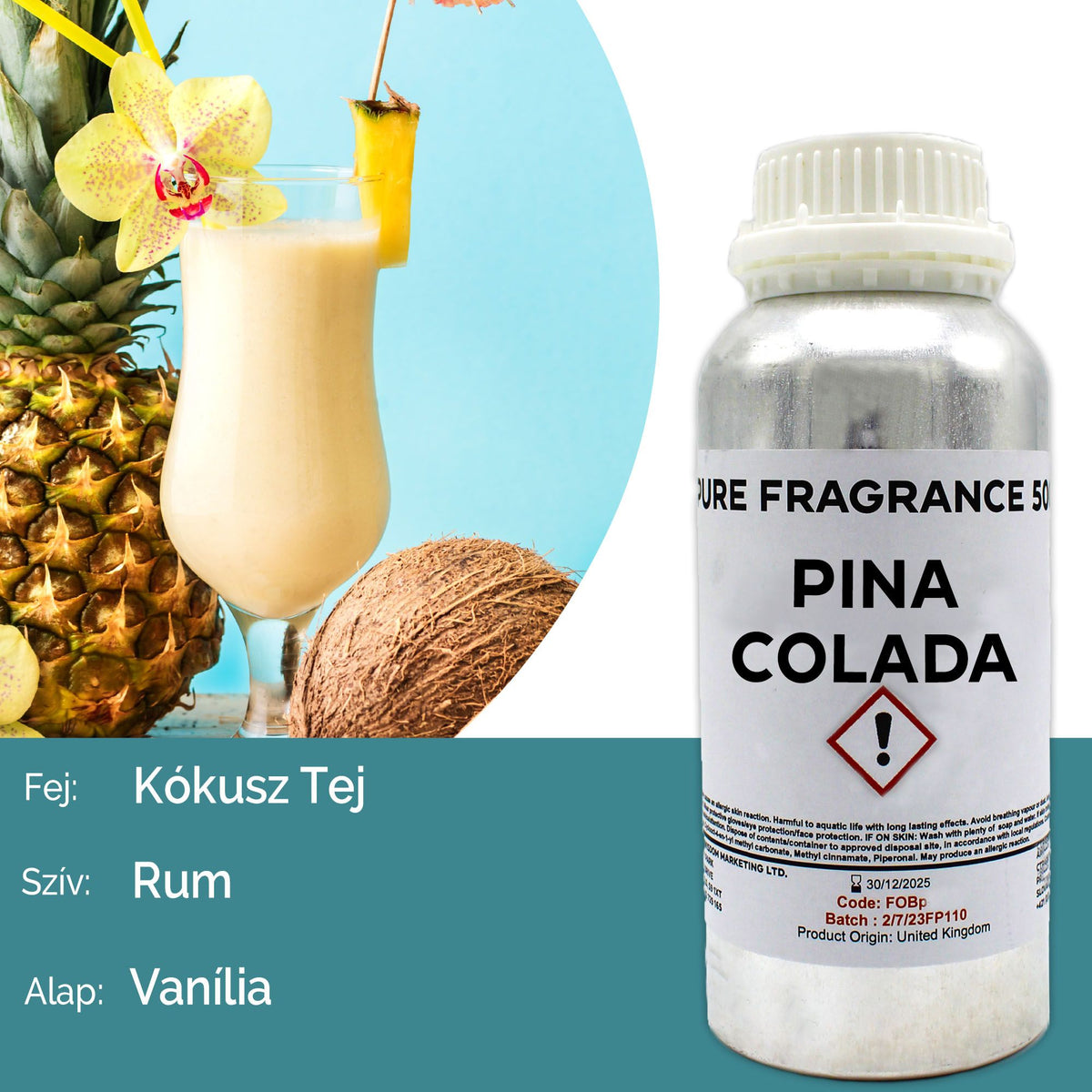 Czysty olejek zapachowy Pina Colada - 500ml