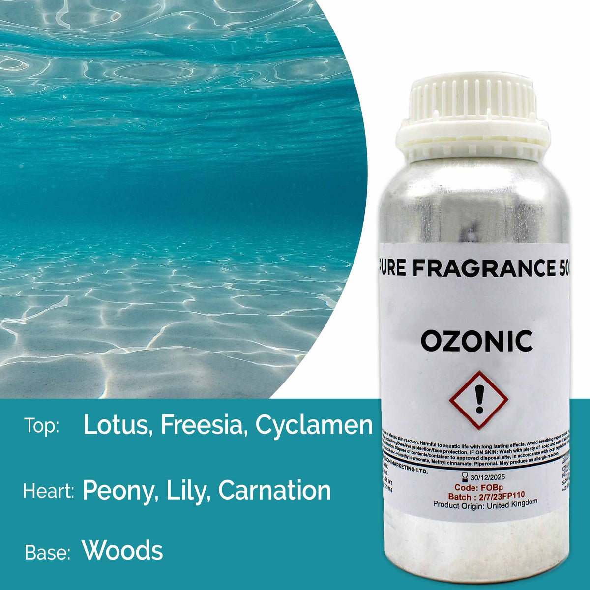 Ozonic Pure Fragrance Oil - 500ml - BLAKK Home Fragrance