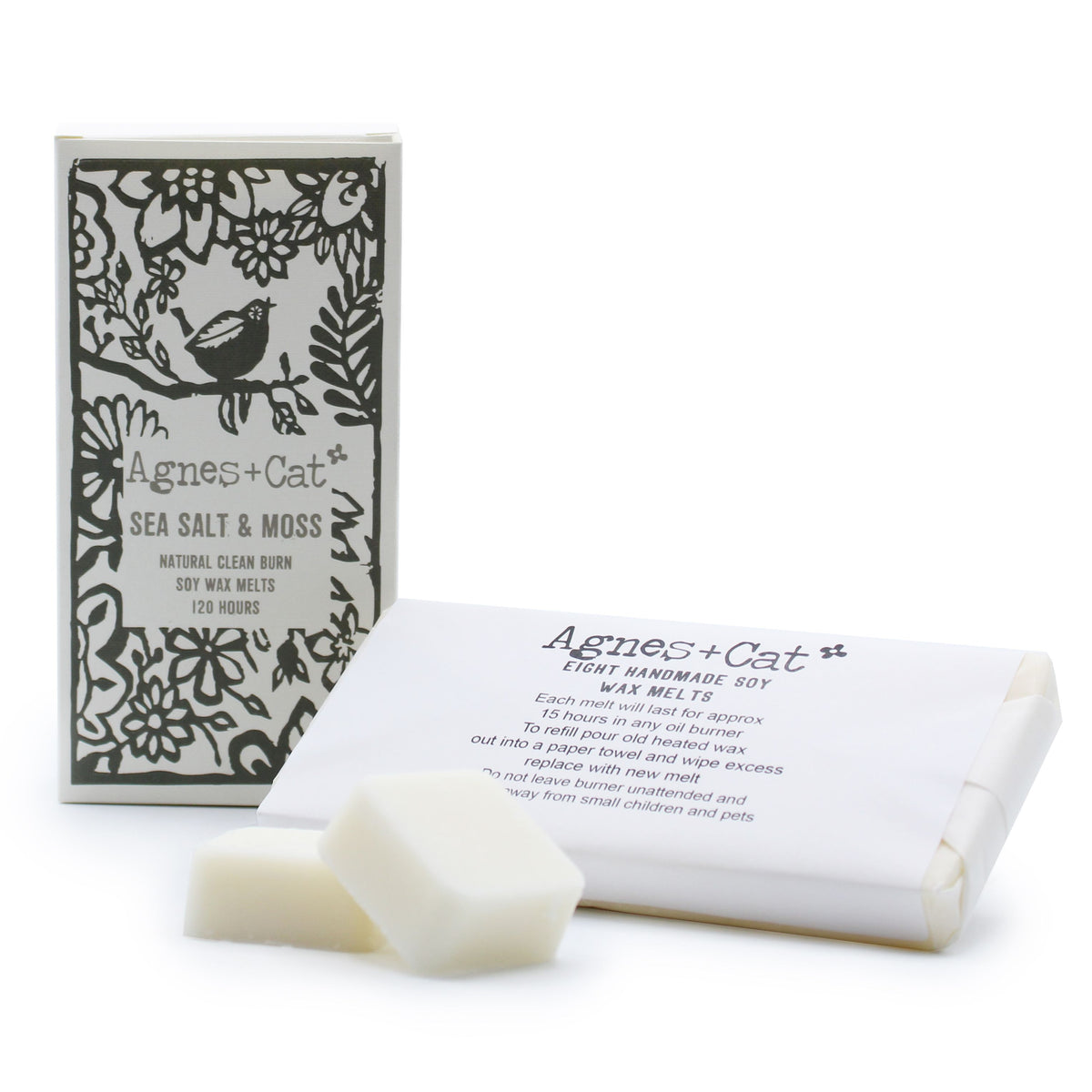 Box of 8 Wax Melts - Seasalt + Moss - BLAKK Home Fragrance
