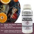 Festive Morning Pure Fragrance Oil - 500ml - BLAKK Home Fragrance