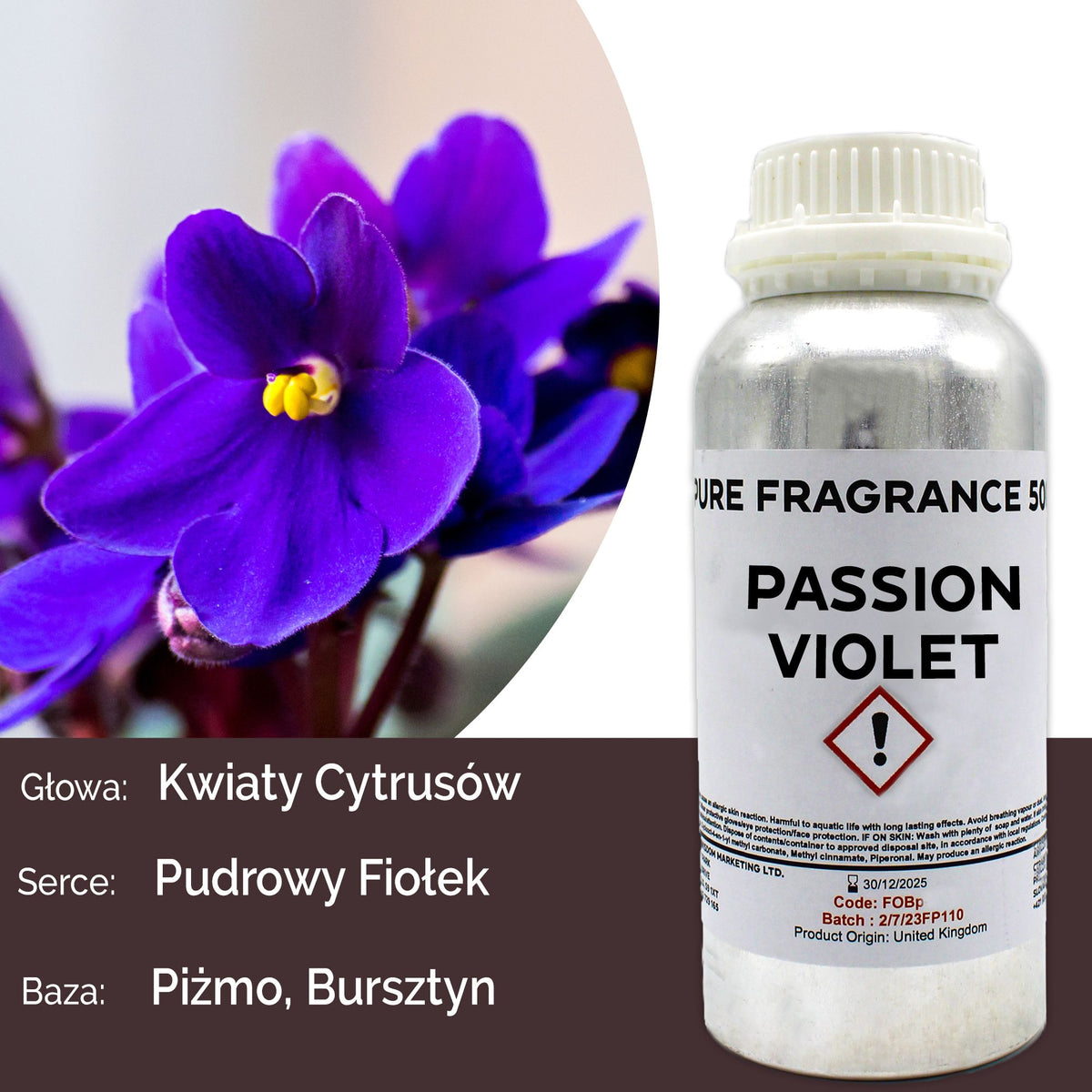 Passion Veilchen Reines Duftöl - 500ml