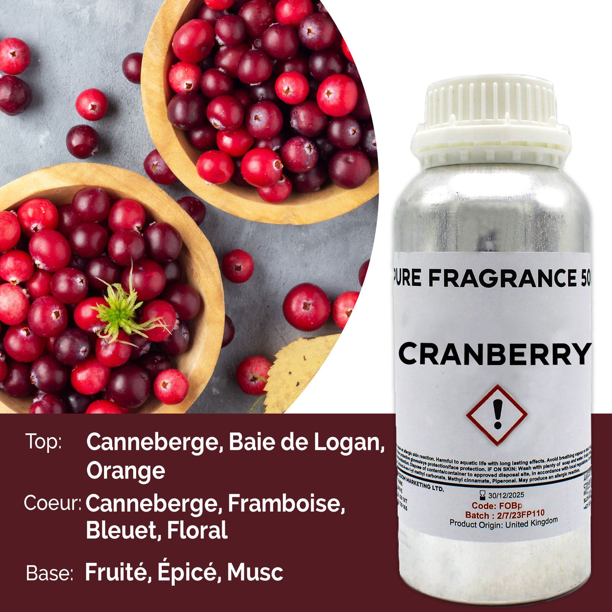Cranberry Pure Duftöl - 500ml