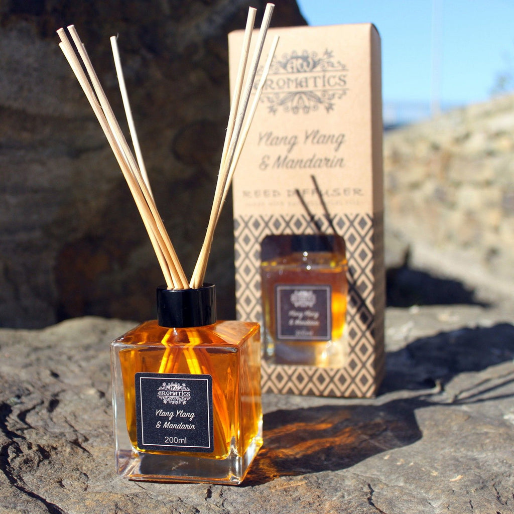 200ml Patchouli Raumduft Diffuser mit Holzstäbchen
