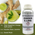Ginger & Lime Pure Fragrance Oil - 500ml - BLAKK Home Fragrance
