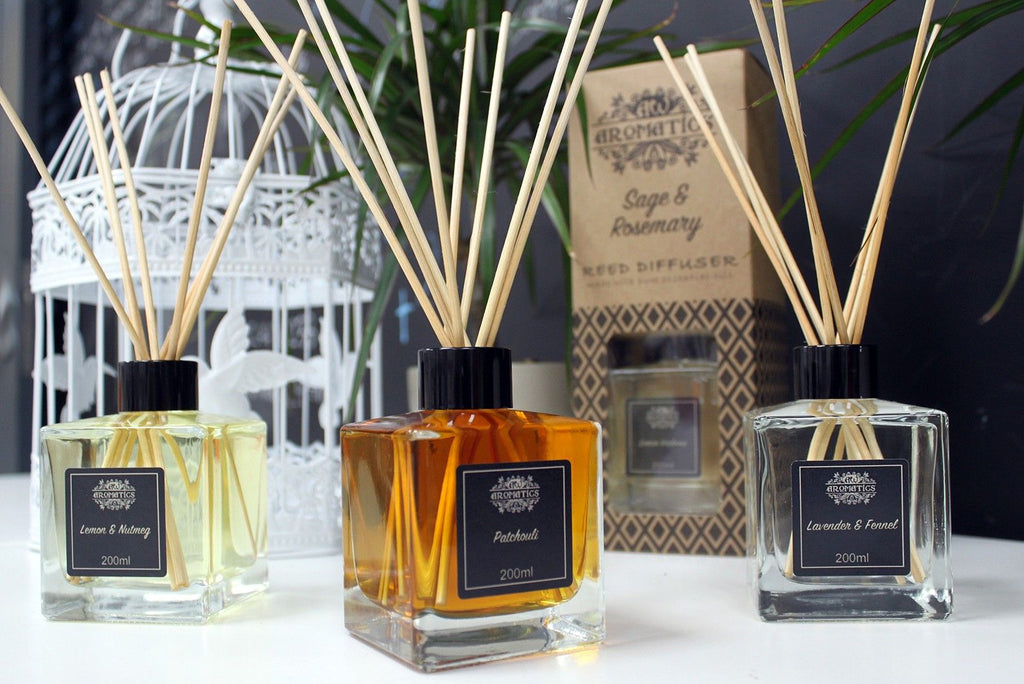 200ml Patchouli Raumduft Diffuser mit Holzstäbchen